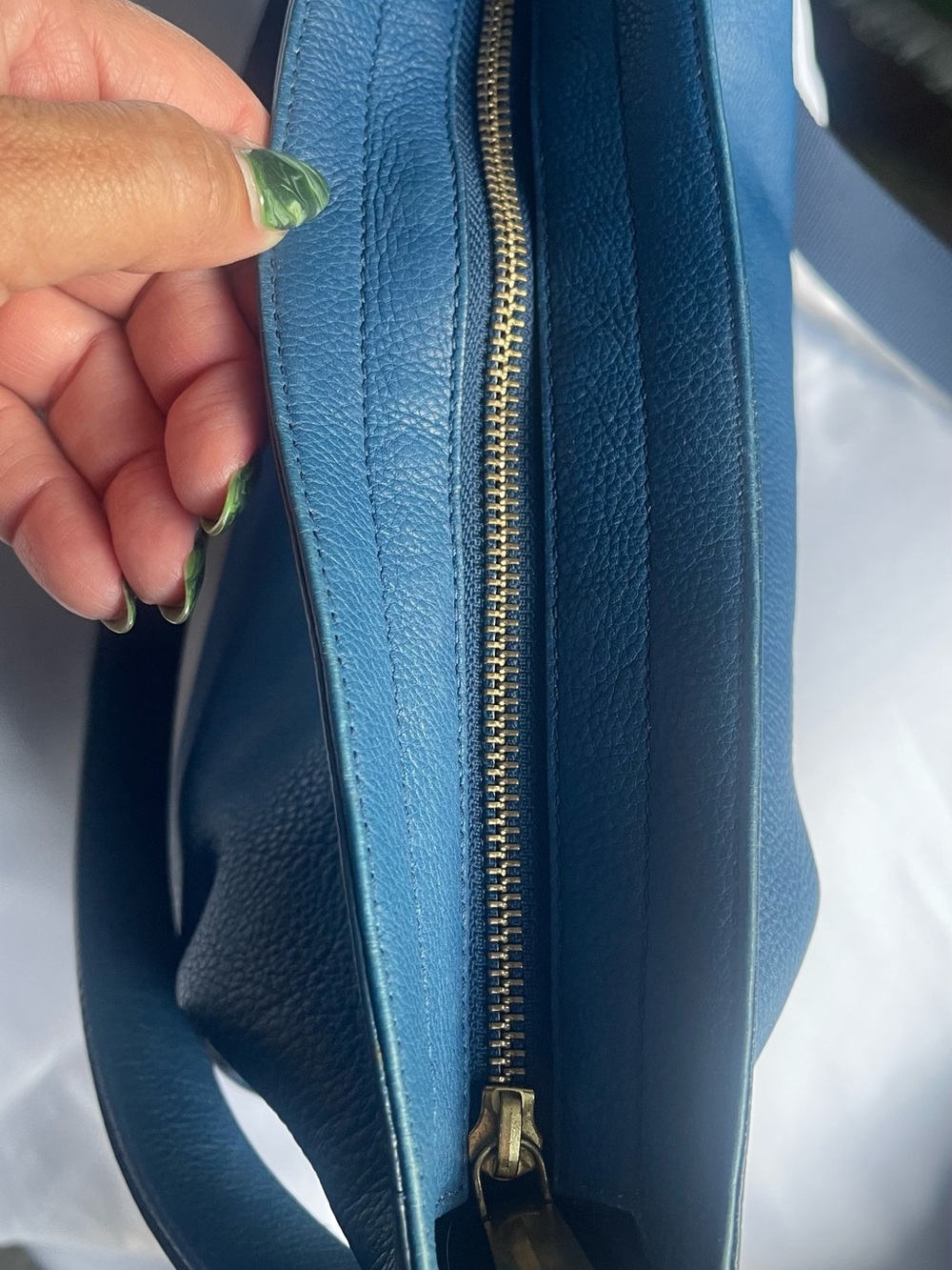 Fossil Leather Maya Hobo Crossbody Glazed Pebbled Bag - Picture 8 of 14
